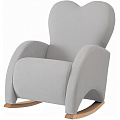 Кресло-качалка Micuna Wing Love Natural (Leatherette grey искусственная кожа) — Фото