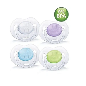 Силиконовaя пустышкa Philips Avent Классика, 6-18 мес., 86140, SCF170/22, 2 штуки