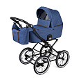 Детская коляска Noordline Nicole Classic Black 2 в 1 (Blue
						
					) — Фото
