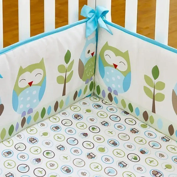 Комплект в кроватку Giovanni Shapito Summer Owls Джованни Шапито Саммер Оулс, 7 предметов фото 1