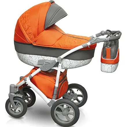 Детская коляска Camarelo Figaro 2 в 1, ткань+экокожа