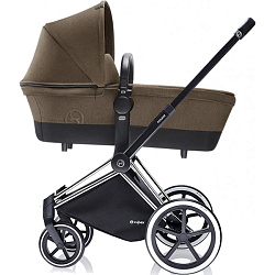 Коляска-люлька для новорожденного Cybex Priam Lux, шасси Trekking Chrome