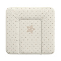 Мягкий пеленальный матрац Ceba Baby Mix на комод 70 x 75 см (Stars beige W-144-066-111) — Фото