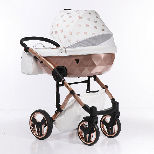Детская коляска Junama Diamond Glow 2 в 1, эко кожа фото 3