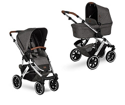 Детская коляска ABC-Design Salsa 4 Air 2 в 1 на серебряной раме