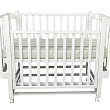 Детская кроватка Кедр Adele 2, колесо/маятник - Фото