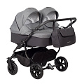 Детская коляска Indigo Charlotte Sity Duo 2 в 1 (Cs 04 (черный+т.серый)
						
					) — Фото