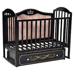 Детская кроватка Palermo Linda Elegance Premium, универсальный маятник/ящик