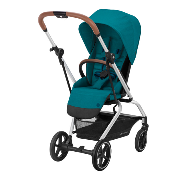 Детская прогулочная коляска Cybex Eezy S Twist+ 2 на серебряной раме фото 1