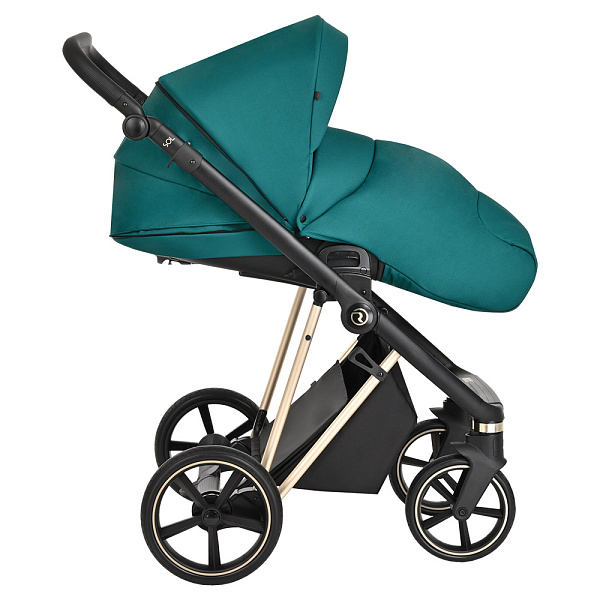 Детская коляска Roan Sol Luxury 2 в 1 на золотой раме фото 10