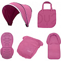 Набор текстиля Oyster Colour pack для прогулочных колясок Oyster2 / Max (Wow Pink) — Фото