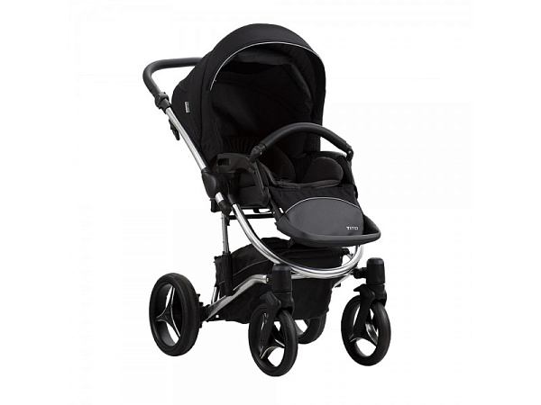Детская коляска Bebetto Tito Premium Class Silver 2020 2 в 1 фото 2