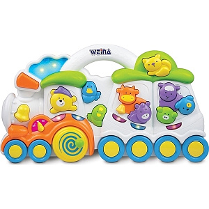 Развивающая игрушка музыкальная Weina Веселый Поезд 2106