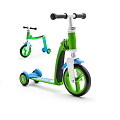 Трехколесный самокат-беговел 2 в 1 Scoot&Ride Highway Baby Plus (зелено-голубой) — Фото