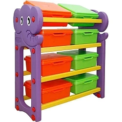 Стеллаж для хранения игрушек Happy Box JM-809B с крышками