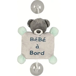 Автомобильный знак Nattou Baby on board Наттоу Беби он боард Jack, Jules & Nestor Мишка 843386