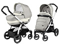 Детская коляска Peg-Perego Book Plus Completo 3 в 1, шасси White (Luxe Opal
						
					) — Фото