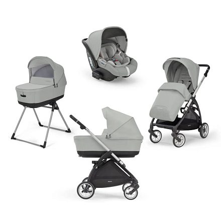 Детская коляска Inglesina Electa System Quattro 4 в 1 на шасси Electa Silver Black