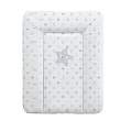 Мягкий пеленальный матрац Ceba Baby на комод 70 x 50 см (W-143-066-260 Stars grey) — Фото
