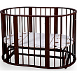 Овальная детская кроватка Nastella Baby Molly 7 в 1, поперечный маятник - Фото