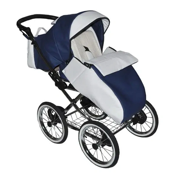 Детская коляска Nastella Luxe Eco 2 в 1, эко-кожа, шасси Black фото 2