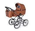 Детская коляска Noordline Nicole Classic Chrom 2 в 1 (Terracota
						
					) — Фото