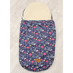 Универсальный меховой конверт AmaroBaby Little Traveller Облака 145х45 см