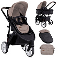 Детская коляска-трансформер Lorelli Calibra 3 (Бежево-черный / Beige&Black 1851
						
					) — Фото