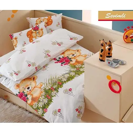 Комплект постельного белья Kidboo TM Ups Pups Медвежата 3 предмета