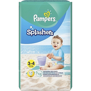 Детские трусики для плавания Pampers Splashers 3-4, 12 штук