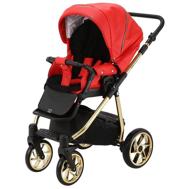 Детская коляска BeBe-Mobile Gusto Special Edition Deluxe 2 в 1, экокожа — как выглядит в жизни