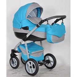Детская коляска Riko Nano Ecco-Len 2 в 1, лен - жаккард