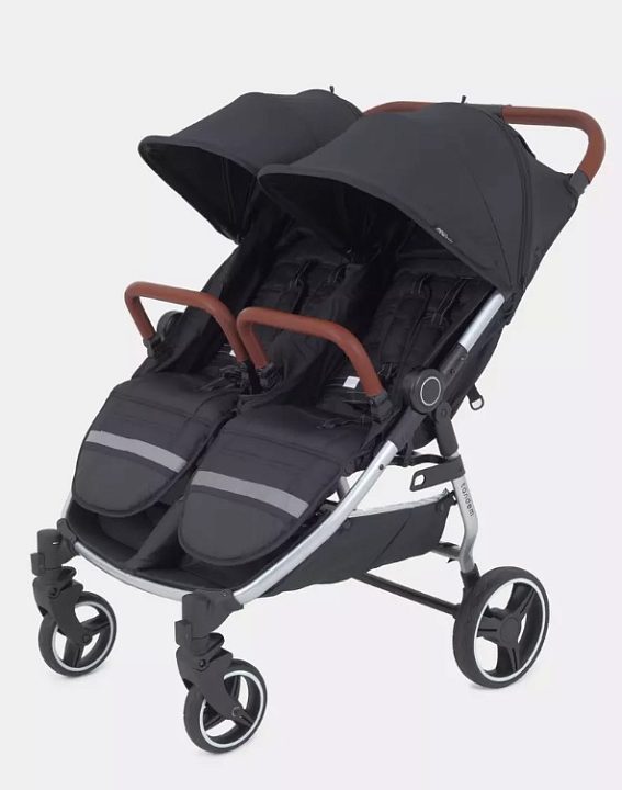 Детская прогулочная коляска для двойни Mowbaby Tandem — как выглядит в жизни