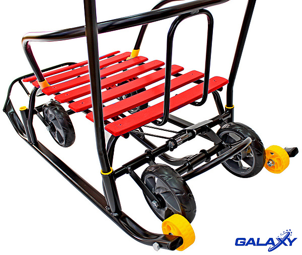 Снегомобиль Snow Galaxy Black Auto на больших мягких колесах фото 2