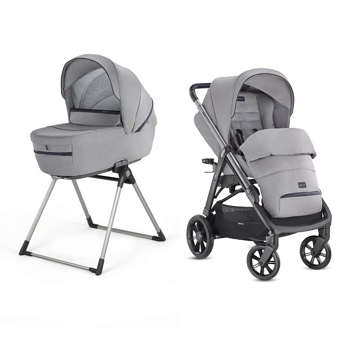 Детская коляска Inglesina Aptica System Duo 2 в 1 на шасси Aptica Black — как выглядит в жизни