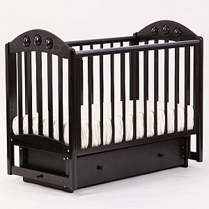 Детская кроватка Кубаньлесстрой Орхидея АБ 24.2, поперечный маятник/ящик