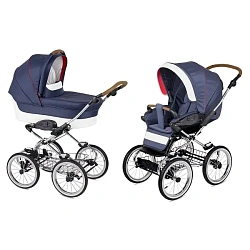 Детская коляска Navington Caravel 2 в 1, диаметр колёс 14" 35см