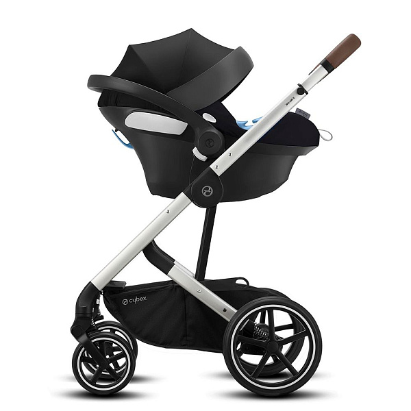 Детская прогулочная коляска Cybex Balios S Lux на серебряной раме фото 7