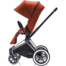 Детская прогулочная коляска Cybex Priam Lux, шасси All Terrain Chrome