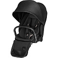 Детская прогулочная коляска Cybex Priam Lux, шасси City Light Chrome (Happy Black
						
					) — Фото