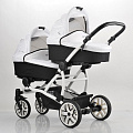 Детская прогулочная коляска для двойни Bebetto 42 Sport, шасси White (SON 201
						
					) — Фото