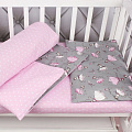 Комплект постельного белья в кроватку AmaroBaby Baby Boom из бязи, 3 предмета (Мечта) — Фото