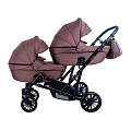 Детская коляска для двойни Ray Ultra Duo 2 в 1 (13 коричневый лен
						
					) — Фото