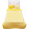 Покрывало + 2 декоративные подушки для дошкольников Shapito by Giovanni Z-Kids 170 х 110 см (Yellow) — Фото