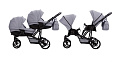 Детская коляска для двойни Bebetto42 Comfort Pro 2 в 1 (01_CZA
						
					) — Фото