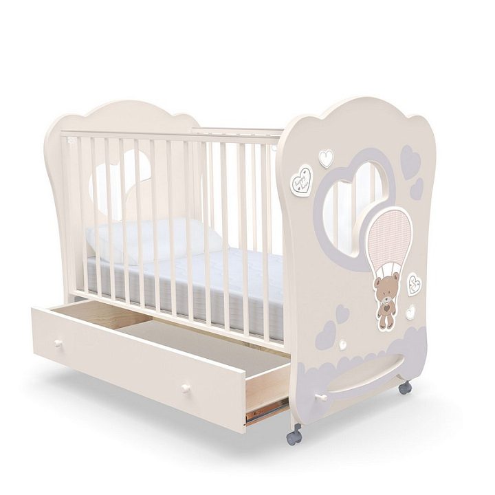 Детская кроватка Nuovita Stanzione Cute Bear Swing, поперечный маятник — как выглядит в жизни