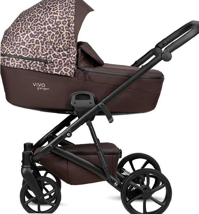 Детская коляска Tutis Viva 6 Plus Wild Elegance 2 в 1, Wild Mocca — как выглядит в жизни