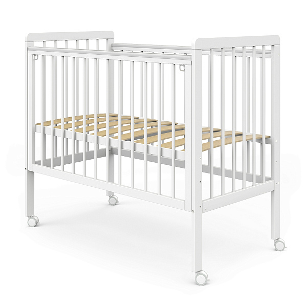 Детская кроватка Pituso Tiny, автостенка/колесо фото 1