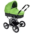 Детская коляска Jedo Classic Bartatina Elegance Alu Plus 2 в 1, ткань, амортизация на ремнях, серебряное шасси - Фото