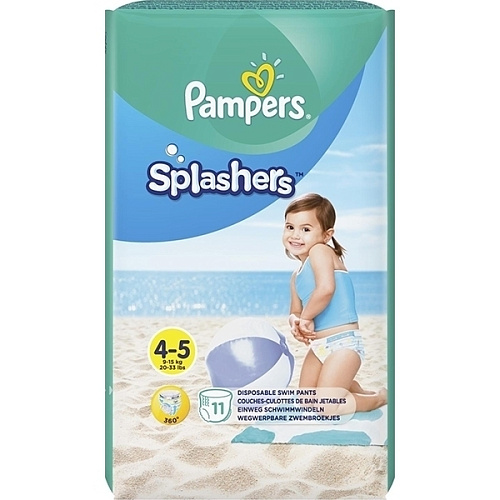 детские трусики Детские трусики для плавания Pampers Splashers 4-5, 11 штук в магазине  Коляски-Кроватки.Ру